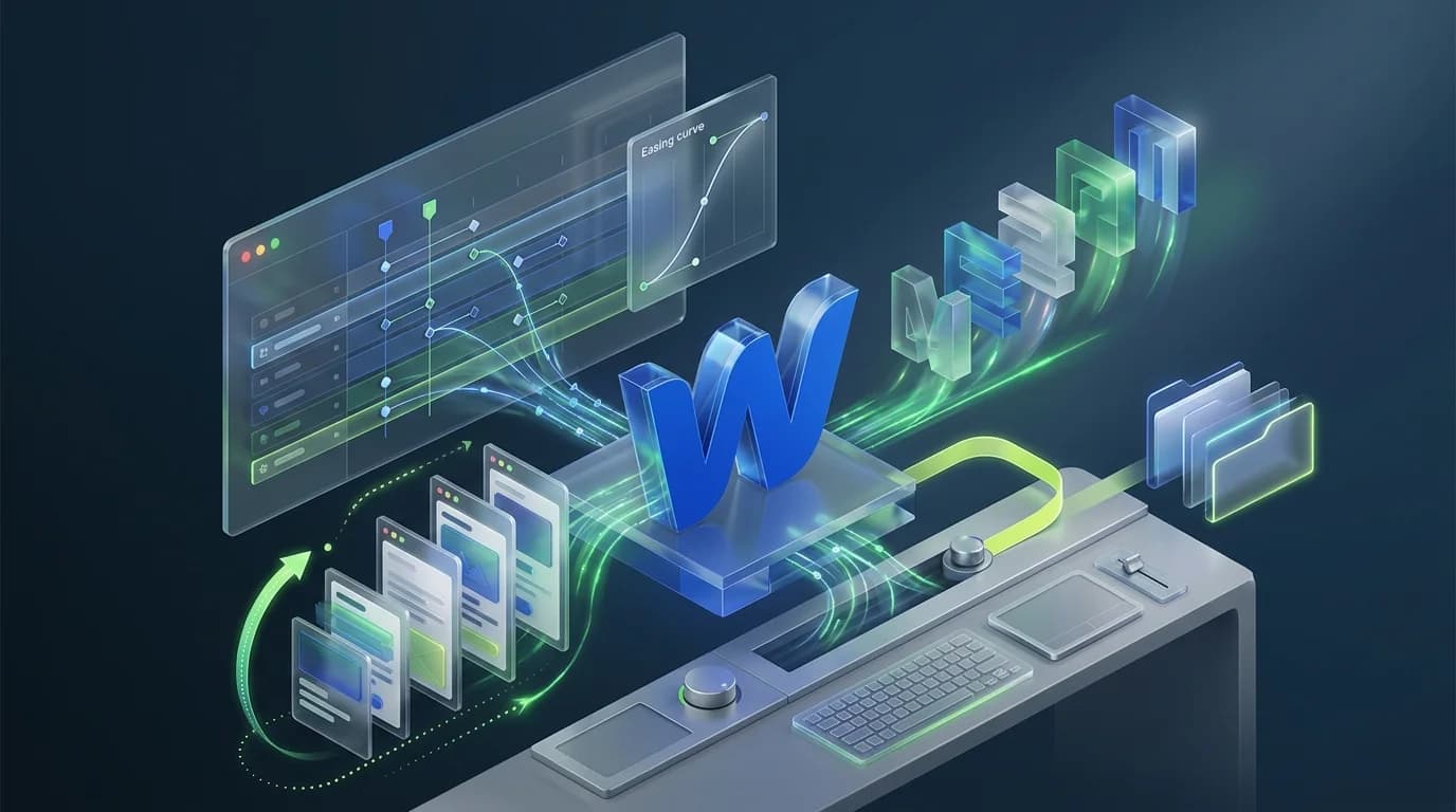 Interactions Webflow GSAP : ce qui change en pratique